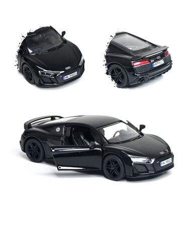 1:36 Scale 2020 Audi R8 Coupe Door Openable Pull Back Action Diecast Model Alloy Metal Toy Car