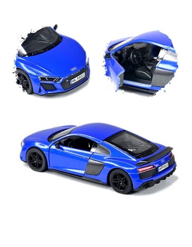 1:36 Scale 2020 Audi R8 Coupe Door Openable Pull Back Action Diecast Model Alloy Metal Toy Car