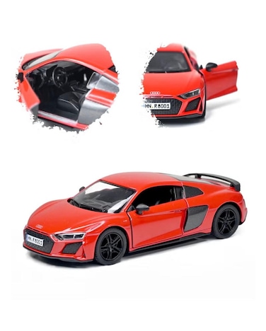 1:36 Scale 2020 Audi R8 Coupe Door Openable Pull Back Action Diecast Model Alloy Metal Toy Car
