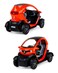 1:18 Scale Renault Twizy Pull Back Action Diecast Metal Toy Car-Orange