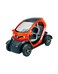 1:18 Scale Renault Twizy Pull Back Action Diecast Metal Toy Car-Orange