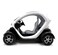 1:18 Scale Renault Twizy Pull Back Action Diecast Metal Toy Car-White