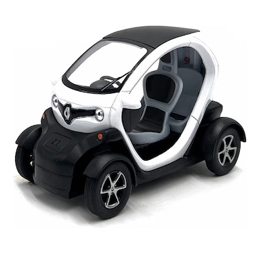 1:18 Scale Renault Twizy Pull Back Action Diecast Metal Toy Car-White