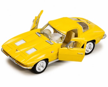 1:36 Scale Pull Back Action Door Openable 1963 Corvette Sting Ray Miniature Diecast Metal Toy Car