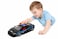 Die-Cast Police Supercar Model with Lights &amp; Sound &ndash; 1:24 Scale Pull-Back Toy Car-Black