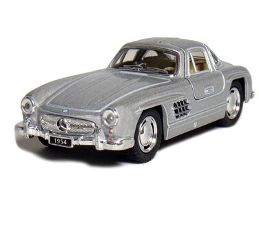 1:36 Scale -1954 Mercedes-Benz 300 SL Coup&eacute; Die-Cast Car,Pull-Back Action-Silver