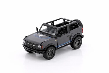1:34 Scale -2022 Ford Bronco Livery Edition Die-Cast Model Car with Openable Doors-Grey