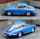 1:32 Scale - Die-Cast Model Porsche 356 B Carrera 2 Car with Pull-Back Action &amp; Openable Doors-Blue