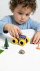 1:64 Scale Monster Truck Mini Toy Car for Kids &ndash; Pull Back Action Vehicle with Big Wheels-Dark Blue