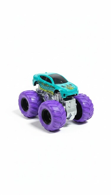 1:64 Scale Monster Truck Mini Toy Car for Kids &ndash; Big Wheels-Light Green