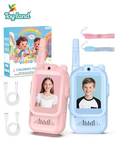Kids Video Communication Toy for Children &ndash; Two-Way Video &amp; Voice Interaction, Clear Sound, Easy One-Button Use, Parent-Child Interactive Toy