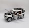 1:22 Die-Cast SUV Toy Car with Lights, Sounds, Pull Back Action &amp; Open Doors-Silver