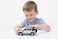 1:22 Die-Cast SUV Toy Car with Lights, Sounds, Pull Back Action &amp; Open Doors-Silver