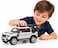 1:22 Die-Cast SUV Toy Car with Lights, Sounds, Pull Back Action &amp; Open Doors-Silver