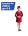 Kids Air Hostess Costume Set &ndash; Pretend Play Flight Attendant Uniform for Children
