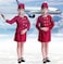Kids Air Hostess Costume Set &ndash; Pretend Play Flight Attendant Uniform for Children