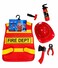 Kids Firefighter Role Play Set with Helmet, Vest &amp; Accessories, Pretend Play Toy