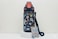 Kids Printed Water Bottle 550ML Drinking Bottle with Flip Lock Lid and Carry Strap-Black