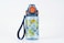 Kids Printed Water Bottle 550ML Drinking Bottle with Flip Lock Lid and Carry Strap-Blue