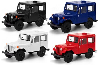 4pcs 1:26 Scale 1971 Jeep DJ-5B Diecast Model Car &ndash; Classic Vintage with Opening Doors