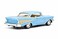 1:40 Scale 1957 Chevrolet Bel Air Diecast Model Car &ndash; Classic Vintage Collectible-Blue