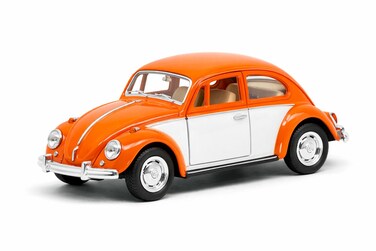 1:32 Scale 1967 Volkswagen Classical Beetle Diecast Model Car  with Opening Doors-Orange