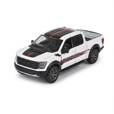 1:46 Scale 2022 Ford F-150 Raptor Pickup Truck Die Cast Metal Doors Openable Pull Back Action Toy