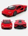 1:24 Scale Luxury Sports Car with Opening Scissor Doors, Pull-Back Action-Red