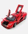 1:24 Scale Luxury Sports Car with Opening Scissor Doors, Pull-Back Action-Red
