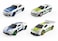 Alloy Police Car Toy Set &ndash; 4 PCS Die-Cast Metal Police Cars, Mini Pull Back Vehicles for Kids-White