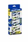Alloy Police Car Toy Set &ndash; 4 PCS Die-Cast Metal Police Cars, Mini Pull Back Vehicles for Kids-White