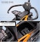 Kids Ride On Car with Music, Manual Push Ride-On Toy Car with Steering Wheel and Parent Handle, Toddler Foot to Floor Ride Car for Boys &amp; Girls-Orange