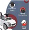 Kids Manual Push Ride-On Car with Musical Steering Wheel, Storage Space &amp; Anti-Roll Over Stopper, Safe &amp; Fun Ride for Toddlers-White