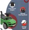 Kids Manual Push Ride-On Car with Musical Steering Wheel, Storage Space &amp; Anti-Roll Over Stopper, Safe &amp; Fun Ride for Toddlers-Green