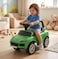 Kids Manual Push Ride-On Car with Musical Steering Wheel, Storage Space &amp; Anti-Roll Over Stopper, Safe &amp; Fun Ride for Toddlers-Green