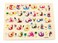Wooden Arabic Alphabet Puzzle Board with Knobs &ndash; Educational Letter Learning Toy for Kids, Colorful Arabic Letters with Matching Pictures for Early Learning &amp; Skill Development