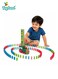Electric Domino Train Set for Kids &ndash; Automatic Domino Laying Toy with Lights, Blocks &amp; Accessories, STEM Learning Playset