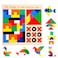 3-in-1 Wooden Puzzle Board Set &ndash; Tangram, Block Puzzle &amp; Tic Tac Toe Educational Toy for Kids