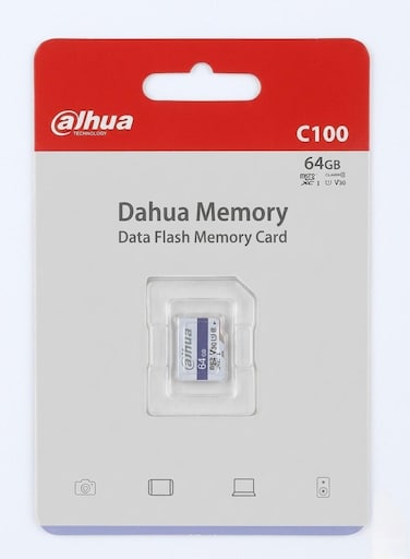 Dahua C100 64GB MicroSDXC Memory Card V30 U1 &ndash; High Speed Data Storage