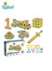 Changeable Building Blocks Set &ndash; 130 PCS Creative Construction Kit with Interlocking Shapes for Kids 3+
