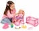 Baby Doll Play Set with Rocking Cradle, Feeding Seat and Toy Accessories for Kids