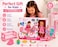 Baby Doll Play Set with Rocking Cradle, Feeding Seat and Toy Accessories for Kids