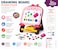 Kids Double-Sided Magnetic Drawing Board Easel with Alphabet &amp; Number Magnets, Whiteboard, Markers and Storage Tray &ndash; Educational Learning Board for Toddlers