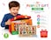 Magnetic Bead Maze Wooden Number Learning Board with Magnetic Pen, Counting Game and Color Recognition Activity for Kids