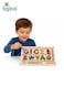Magnetic Bead Maze Wooden Number Learning Board with Magnetic Pen, Counting Game and Color Recognition Activity for Kids