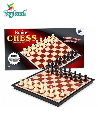 Educational Chess Board Game Set with Folding Board and Complete Chess Pieces for Kids and Adults