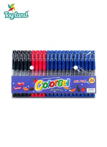 24-Piece Glitter Gel Pen Set &ndash; Smooth Writing &amp; Coloring Pens for School, Office, Journaling, Drawing &amp; Craft Projects