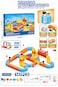 Toyland Versatile Magnetic Railcar 147-Piece Modular Magnetic Track Train Set with USB Rechargeable Magnetic Train, Bridges, Traffic Signs &amp; DIY Track Building Kit for Kids
