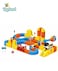 Toyland Versatile Magnetic Railcar 147-Piece Modular Magnetic Track Train Set with USB Rechargeable Magnetic Train, Bridges, Traffic Signs &amp; DIY Track Building Kit for Kids