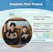 Kids Pilot Role Play Costume Set with Captain Uniform, Pilot Hat, Toy Airplane, Compass, and Boarding Pass Accessories for Fancy Dress, Pretend Play &amp; School Events